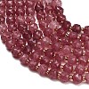 Dyed Imitation Jade Glass Beads Strands GL-Z001-02B-07-2