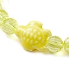 Handmade Porcelain Turtle Stretch Bracelets BJEW-JB10247-01-3