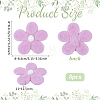 8Pcs Daisy Flower Wool Felt Fabric Costume Accessories AJEW-PH0008-82C-2