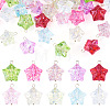 50Pcs 10 Styles Electroplate Baking Paint Glass Pendants PALLOY-TAC0275-1