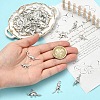 60Pcs 6 Styles Tibetan Style Alloy Pendants FIND-YW0011-71-5