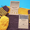 1 Set Rectangle Wooden Wooden Knitting Needle Gauge & Yarn Wrap Guide Board DIY-BC0006-96-5