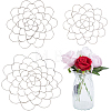 3Pcs 3 Style 201 Stainless Steel Flower Arrangement Insert Lids FIND-WH0260-29-1