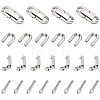 Unicraftale 10Pcs 304 Stainless Steel Fold Over Clasp STAS-UN0049-93-1