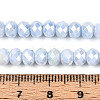 Anti-Tarnish Electroplate Rondelle Glass Beads Strands EGLA-T021-6mm-17-08-4