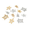 16Pcs 8 Style 201 Stainless Steel Filigree Joiners Links & Pendants STAS-PJ0001-37-2