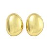 Rack Plating Oval Brass Stud Earrings EJEW-C116-03G-1