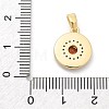 Brass Micro Pave Cubic Zirconia Pendents KK-M303-02G-01-3