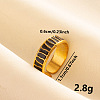 Stylish 304 Stainless Steel Enamel Cuff Ring ZW7455-3-1