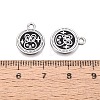 Rack Plating Alloy Enamel Pendants ENAM-N070-01C-01P-02-3