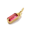 Brass Pave Cubic Zirconia Charms KK-F894-13G-3
