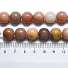 Natural Petrified Wood Round Beads Strands G-D356-C01-10mm-4
