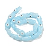 Handmade Transparent Glass Beads X-GLAA-N0028-03D-2