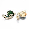 Snail Enamel Pin with Rhinestone JEWB-N007-089-3