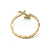 Real 18K Gold Plated 304 Stainless Steel Adjustable Finger Ring RJEW-L115-01G-12-3