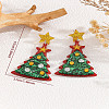 Christmas Acrylic Dangle Stud Earrings FS-WGDC115-05-2