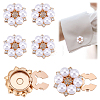 Alloy Rhinestone Cufflinks FIND-WH0111-881-1