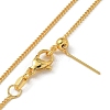 Brass Twisted Chain Necklaces NJEW-M083-01G-02-2