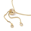 Oval Natural Pearl Beaded Slider Bracelet X-BJEW-JB09315-02-5