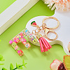 Fruit Series Letter Resin Keychains KEYC-TAC0033-02E-4