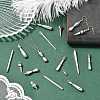50Pcs 10 Styles Tibetan Style Alloy Charms FIND-CJ0006-06-6