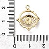 Brass Micro Pave Cubic Zirconia Pendants KK-Q048-23G-3