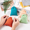 40Pcs 8 Colors Polycotton Canvas Packing Pouches ABAG-MB0001-07-11