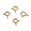 Ion Plating(IP) 304 Stainless Steel Smooth Surface Spring Ring Clasps STAS-D149-01G-01-1