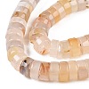 Natural White Agate Beads Strands G-T138-54-3