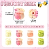 40Pcs 4 Styles Synthetic Coral Dyed Beads CORA-YW0001-04-3