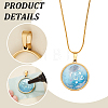 10Pcs Stainless Steel Open Back Bezel Pendant Cabochon Settings STAS-UN0061-36A-5