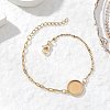 304 Stainless Steel Paperclip Chain Satellite Chain Bracelet Making BJEW-JB13072-01-1