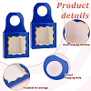 20Pcs 5 Styles Square Kraft Paper Festival Gift Storage Boxes with PVC Window and Hole Handle CON-PH0003-04-5