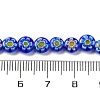 Handmade Millefiori Lampwork Beads Strands LAMP-G164-11B-4