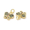 Brass Micro Pave Colorful Cubic Zirconia Charms KK-E068-VF096-3