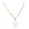 Shell Pendant Necklaces X1-NJEW-TA00179-03-3