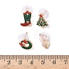 4Pcs Christmas Theme Alloy Enamel Stud Earrings EJEW-B068-02KCGG-03-3