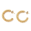 304 Stainless Steel Half Hoop Earrings X-EJEW-F257-10G-3