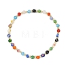 Handmade Millefiori Glass Round Beads Stretch Bracelets for Women BJEW-JB14236-3