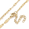 304 Stainless Steel Dapped Chain Necklaces NJEW-H043-05G-2