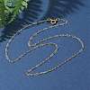 1/20 14K Gold Filled Long Oval Link Chain Necklaces for Women Men NJEW-Z068-05G-2