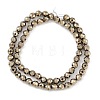 Electroplated Synthetic Non-magnetic Hematite Beads Strands G-H072-B01-01A-2