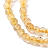 Natural Gold Rutilated Quartz Beads Strands G-A235-B06-01-4