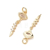 SHEGRACE Brass Clear Cubic Zirconia Pendants XGRQ3K288-540G-2