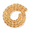 Gold Sand Lampwork Beads Strands LAMP-P069-02A-08-4