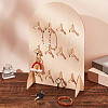 Arch Shaped Wood Bracelet Display Stands BDIS-WH0007-02-5