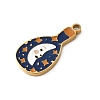304 Stainless Steel Enamel Pendants STAS-F335-01E-2