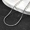 1.5MM 304 Stainless Steel Snake Chain Necklaces for Women Men STAS-V011-04C-P-2