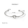 Elegant Stainless Steel Open Cuff Bangles KD1138-2-1