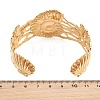 Summer Beach 304 Stainless Steel Open Cuff Bangles for Women SA-CBA9AC8-02B-G-2